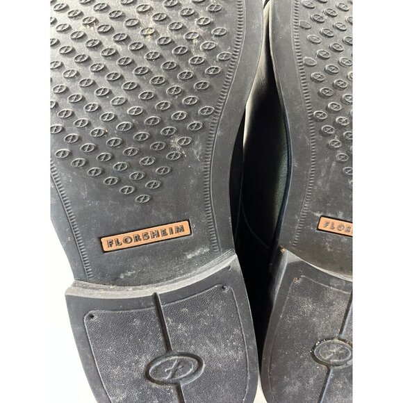 Florsheim Men's BLACK Leather SQUARE Toe DRESS Shoe MOD Oxford size 8.5 m - Picture 4 of 14